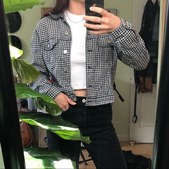 Vintage 90s Gingham Jacket - Picture 1 of 3